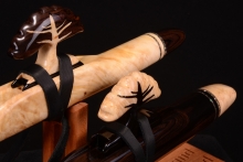 Boxelder Burl Native American Flute, Minor, High C-5, #G13Fa